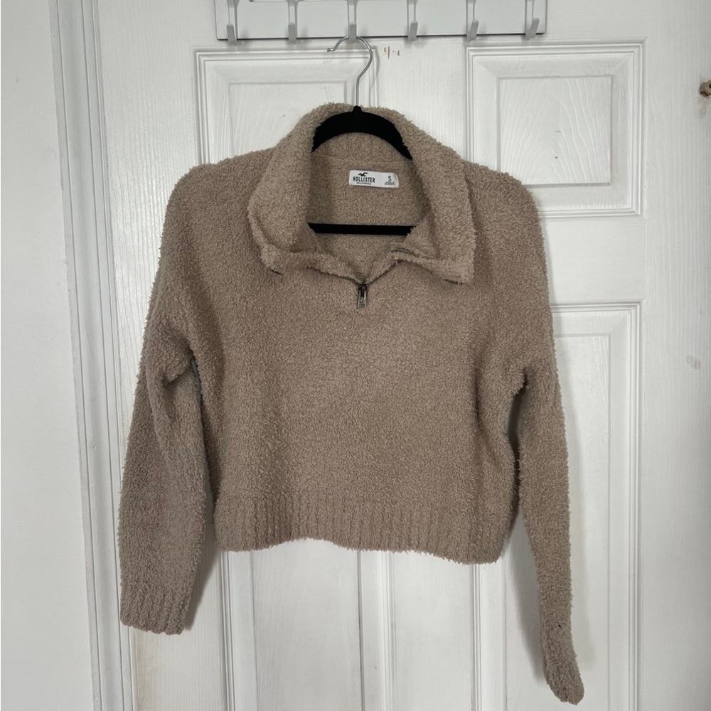 Hollister Tan Cowl Neck Sweater